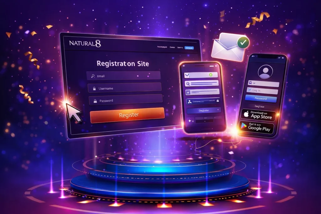 Natural8 step-by-step registration